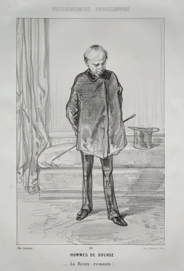 Hommes de Bourse, by Paul Gavarni, 1857