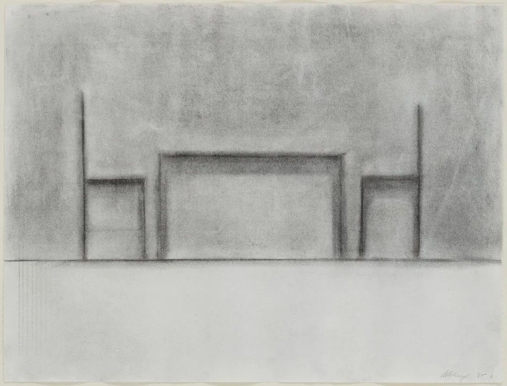 Untitled, by Richard Artschwager, charcoal, 1965