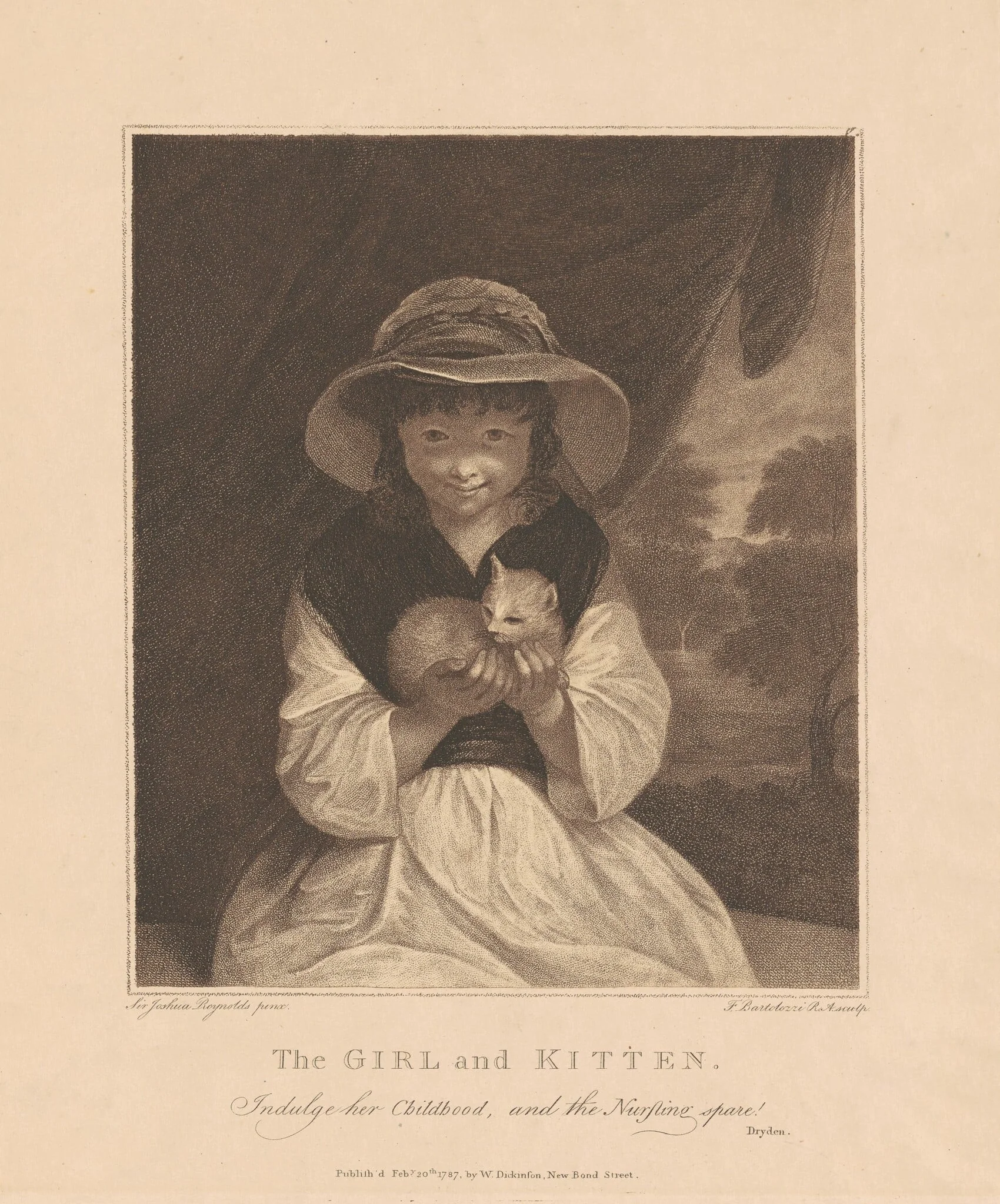 The Girl and Kitten