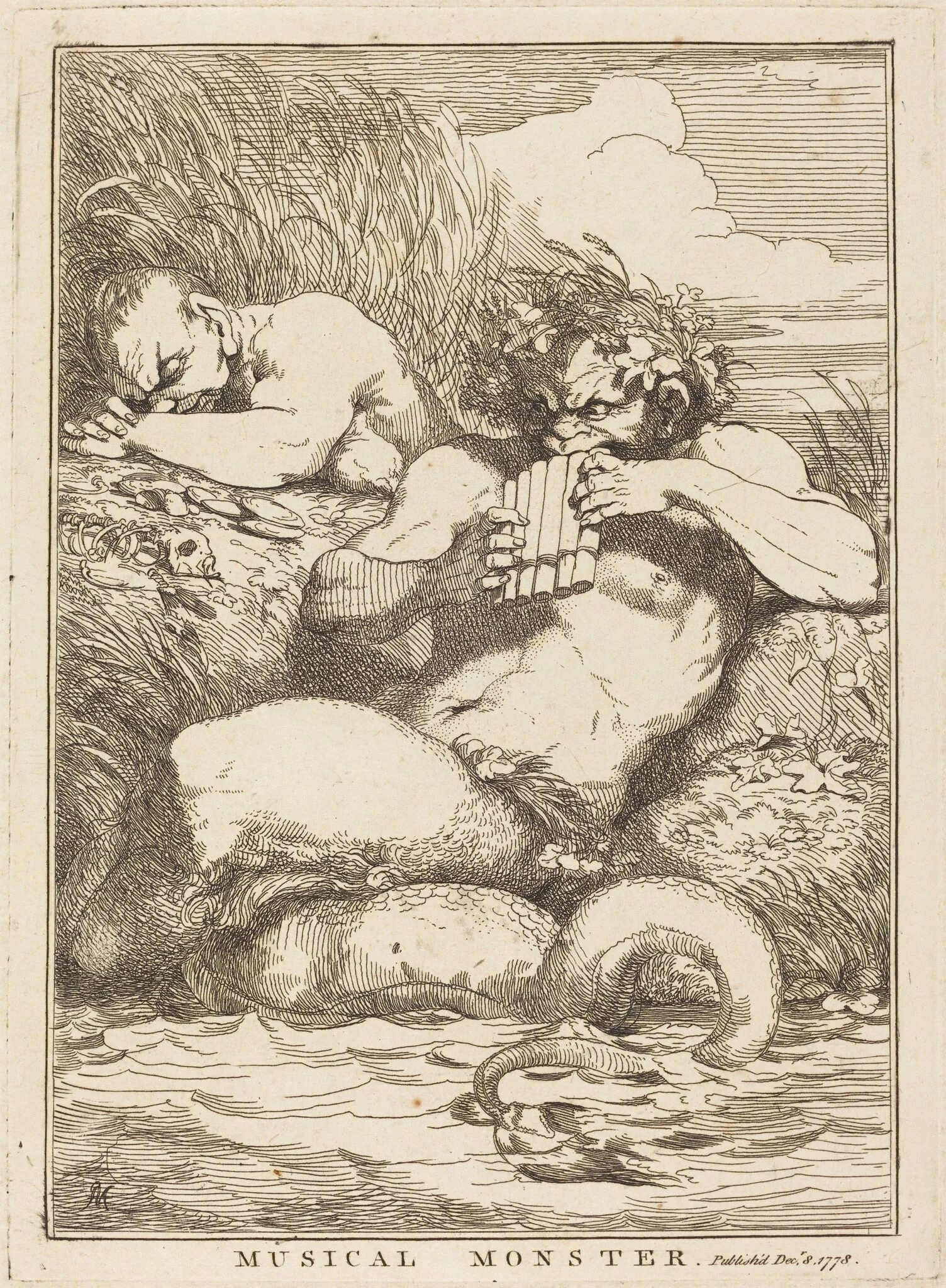 Musical Monster, by John Hamilton Mortimer, ink, 1778