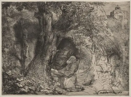 St. Francis Beneath a Tree Praying