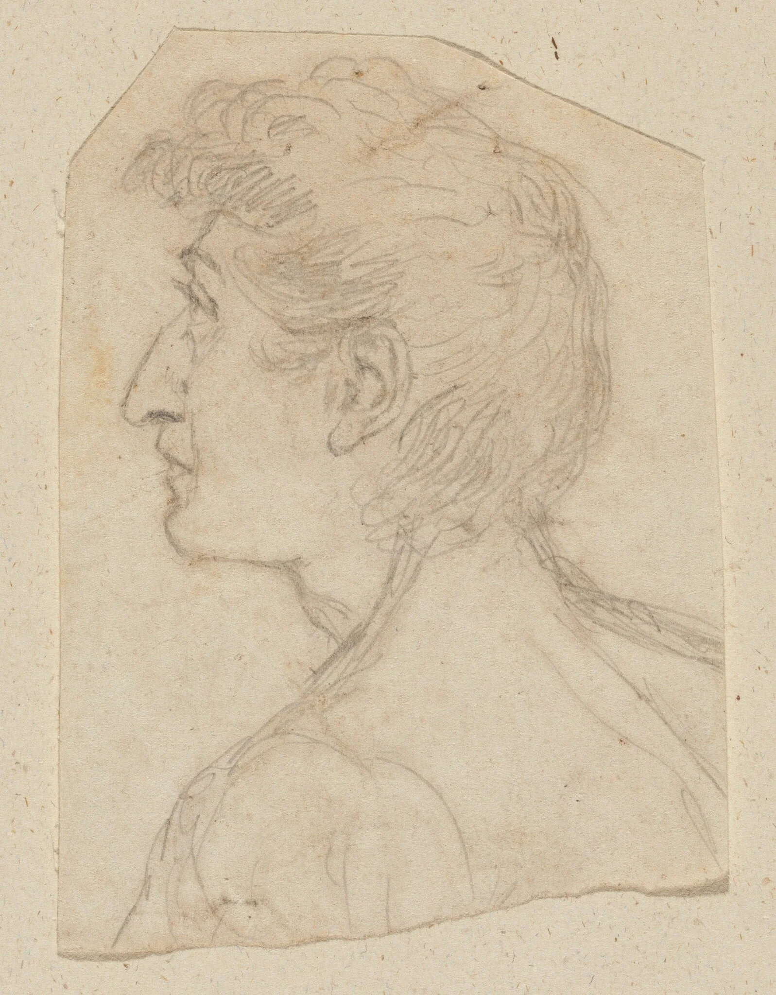 Portrait of a Man, by Washington Allston, graphite, 1810
