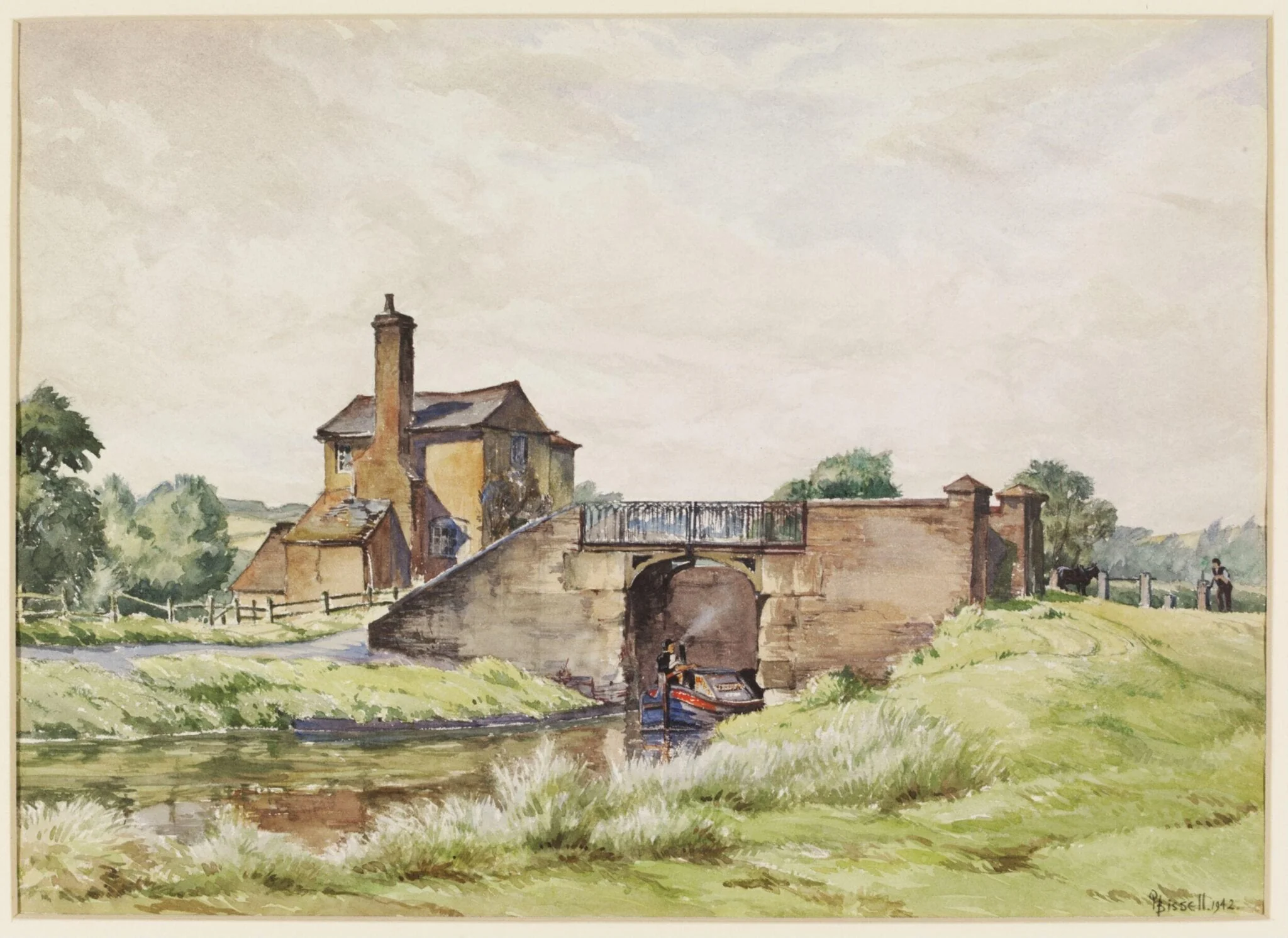 "Wolverley Court Bridge," over the Stafford and Worcester Canal, Wolverley