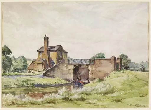 "Wolverley Court Bridge," over the Stafford and Worcester Canal, Wolverley