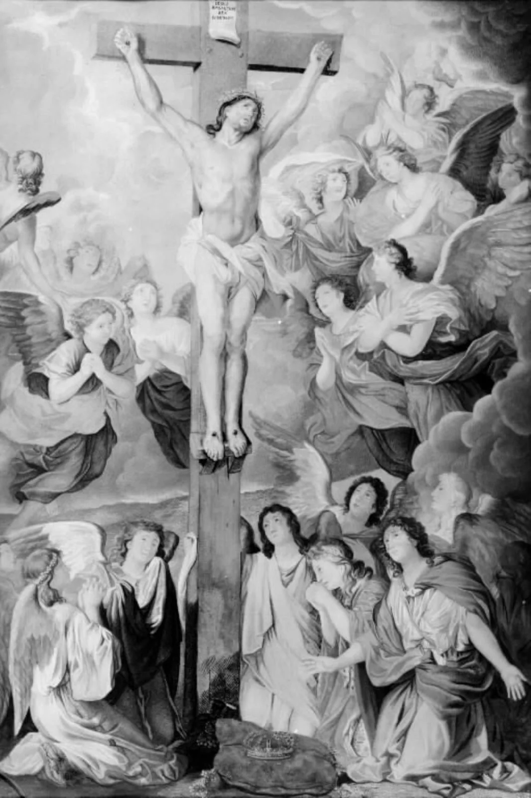 Christ on the Cross, by Unknown, unspecified, 1848