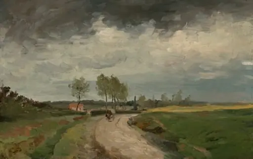 Landscape, Distant Village