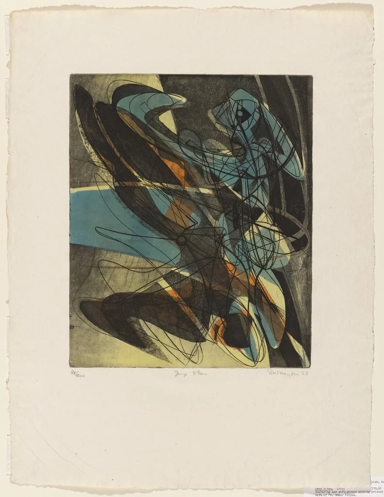 Untitled, by Stanley William Hayter, ink, 1953