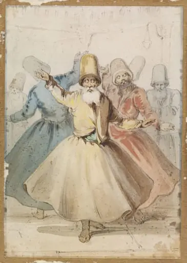 Whirling Dervishes in a Tekke