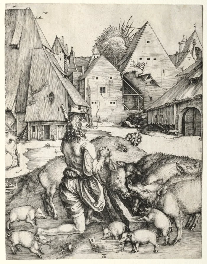 The Prodigal Son, by Albrecht Dürer, 1496