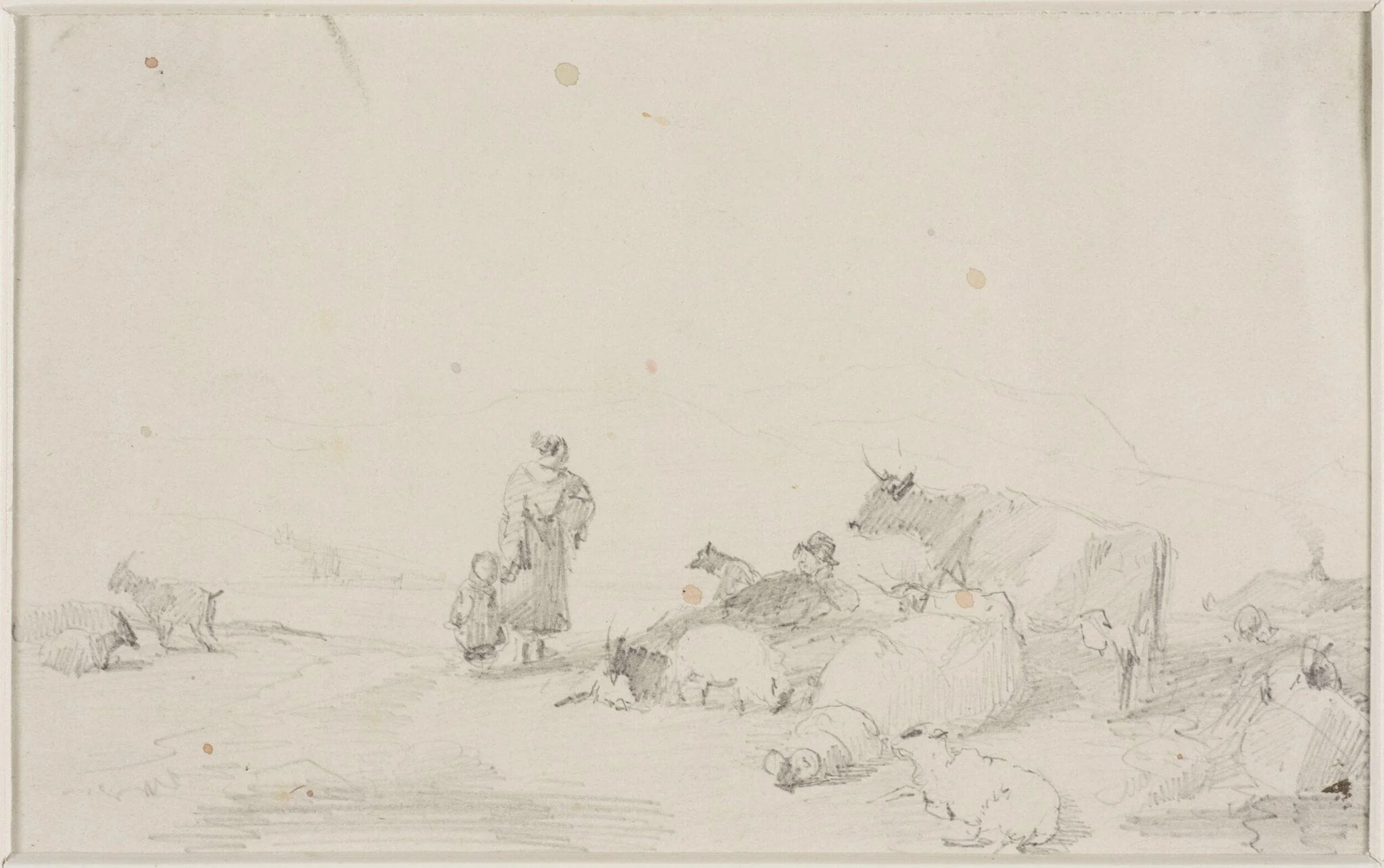 Cattle, sheep and goats, by Thomas Sidney Cooper, 1850