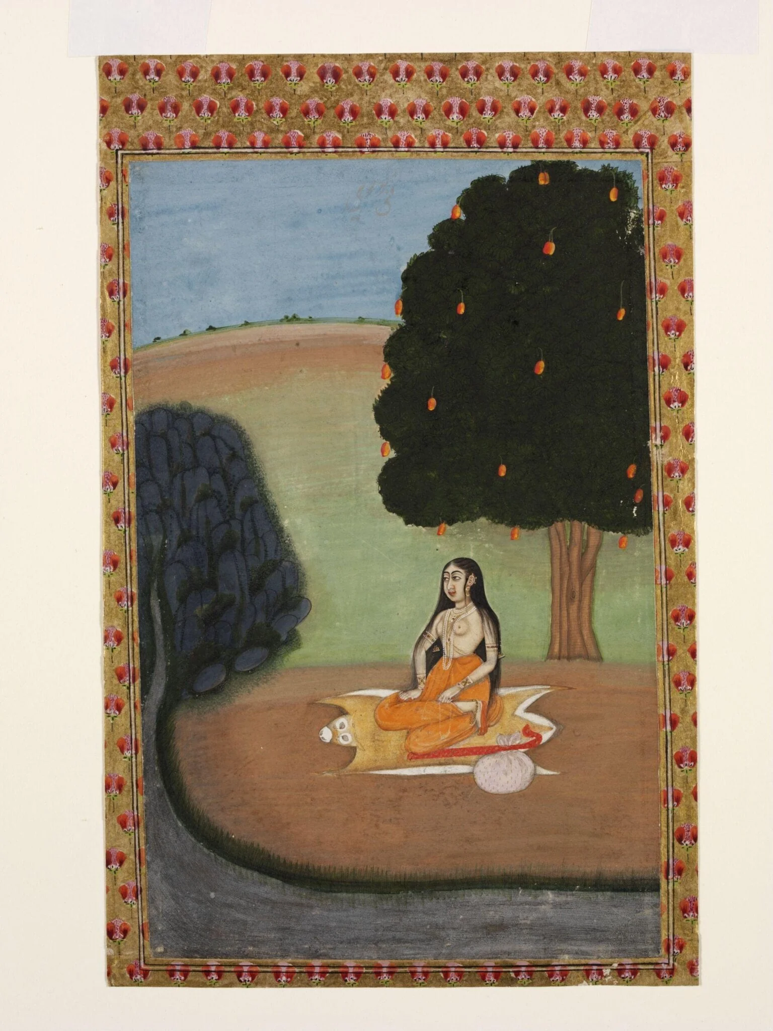 Gujari Ragini, by Unknown, paint, 1755