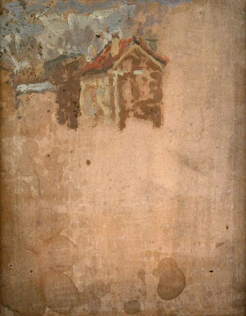 House with Sky and Trees: View from the Artist's Studio