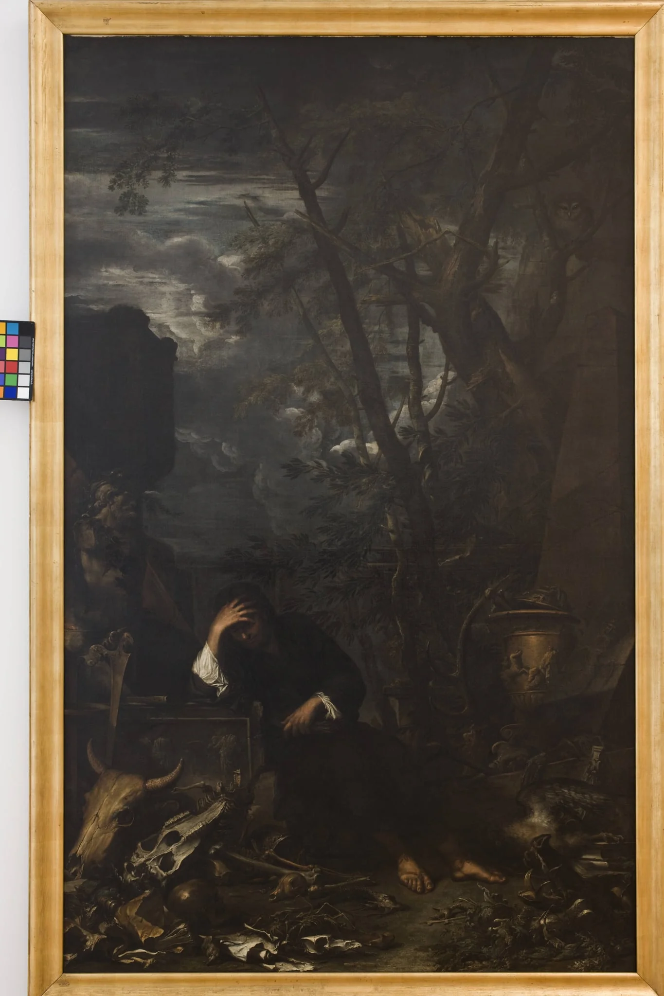 Democritus in Meditation, by Unknown, 1650