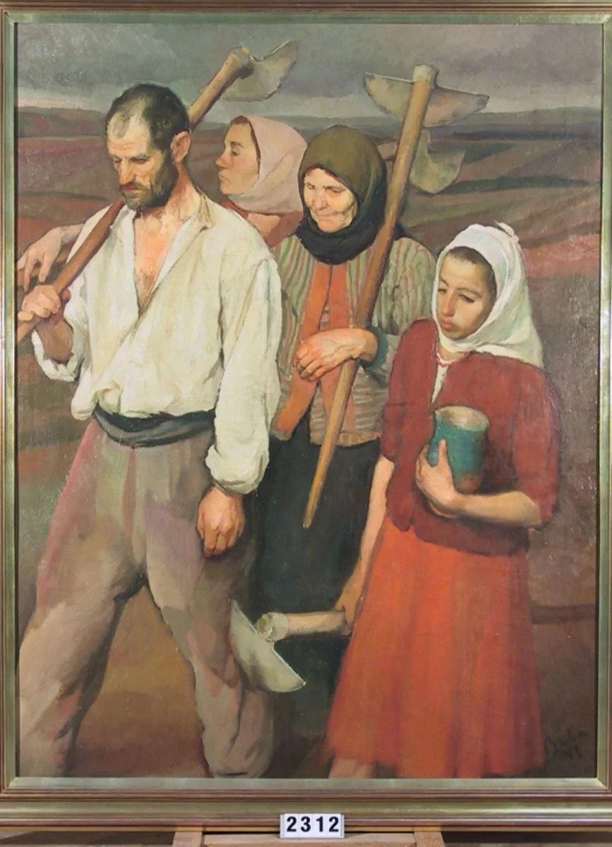Întoarcerea de la muncă, by Corneliu Baba, unspecified