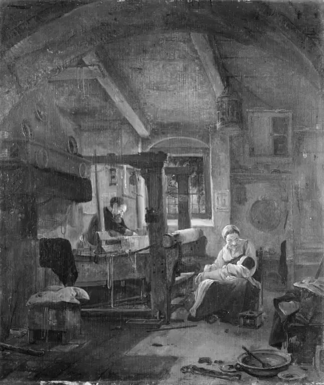 The Weaver at Work in his Home