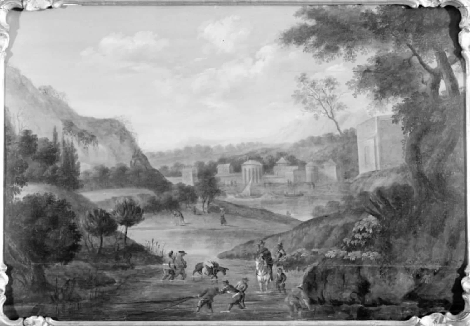 Landskab, by Unknown, 1750
