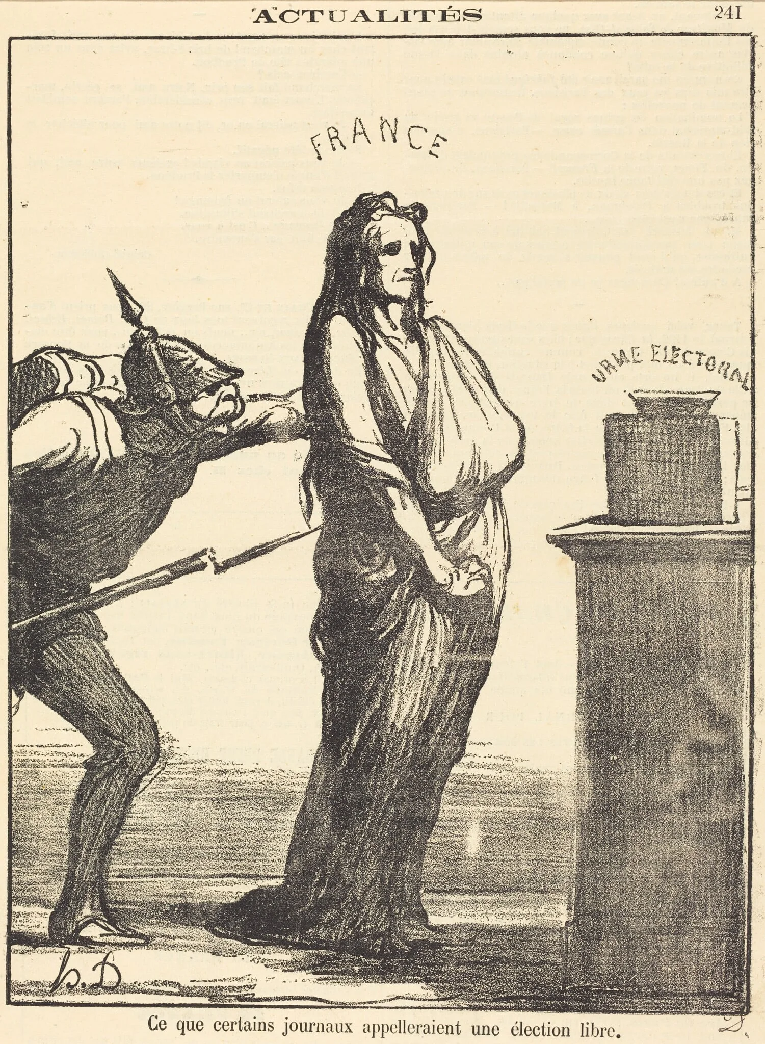 Ce que certains journaux appeleraient..., by Honoré Daumier, 1870
