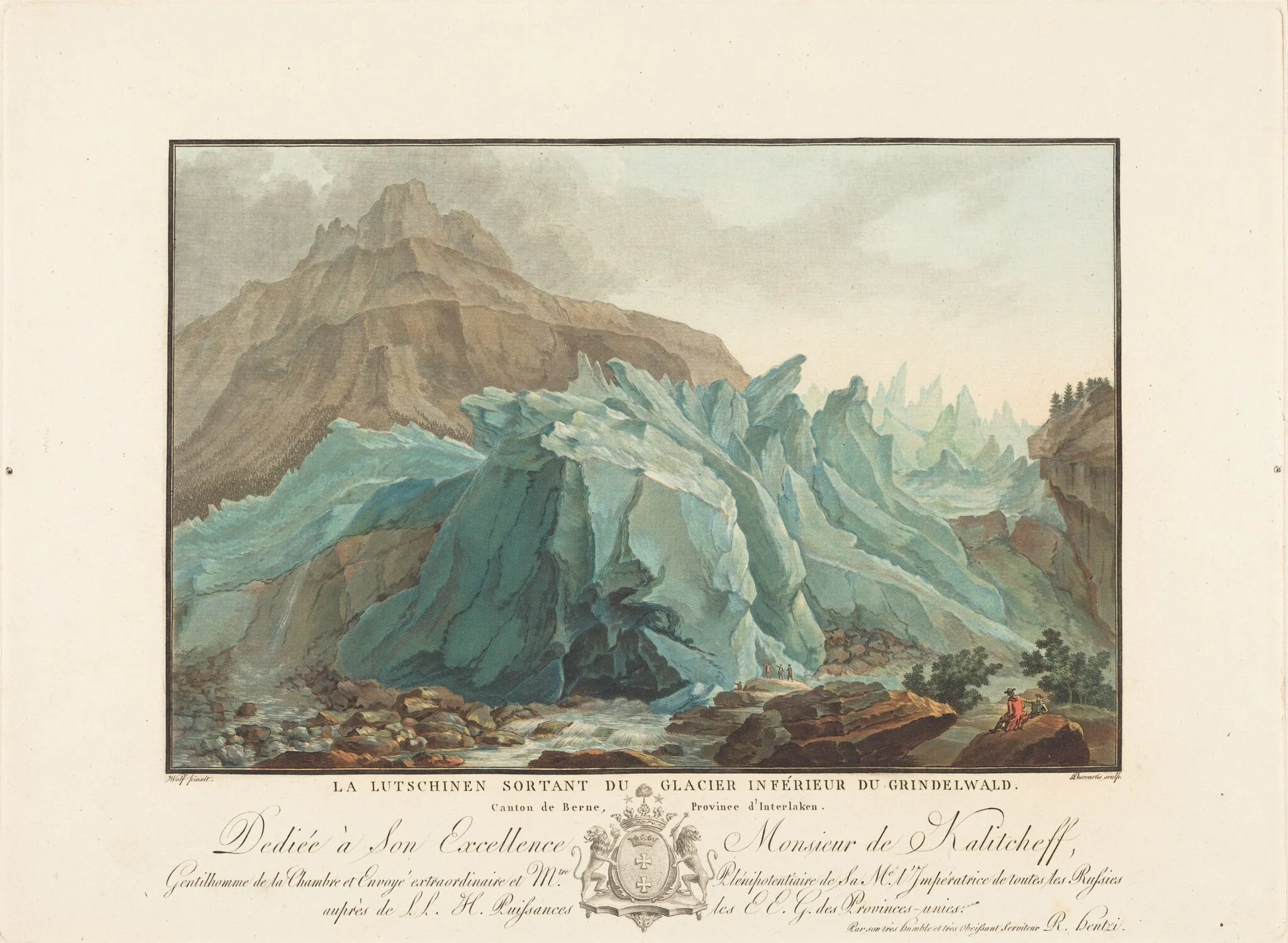 La Lutschinen sortant du Glacier inférieur du Grindelwald