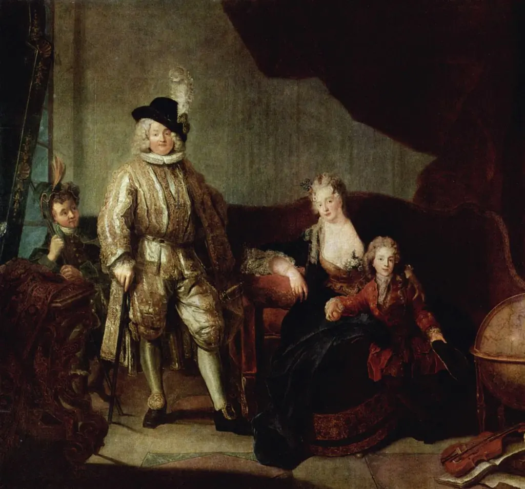 Portrait von Erlach with his Family