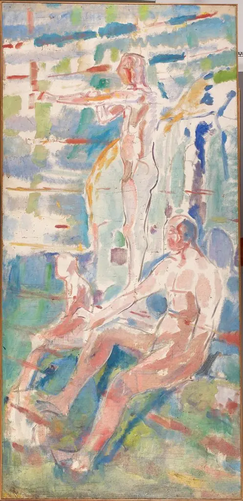 Men Turned towards the Sun