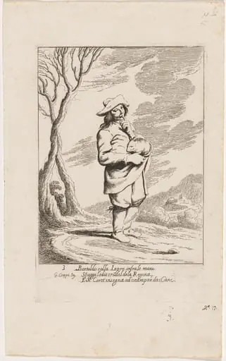 Bertoldo Holding a Hare