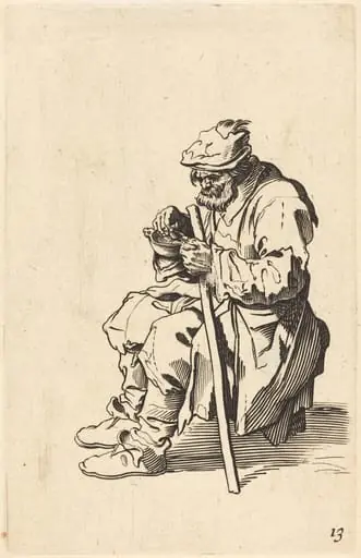 Beggar Eating