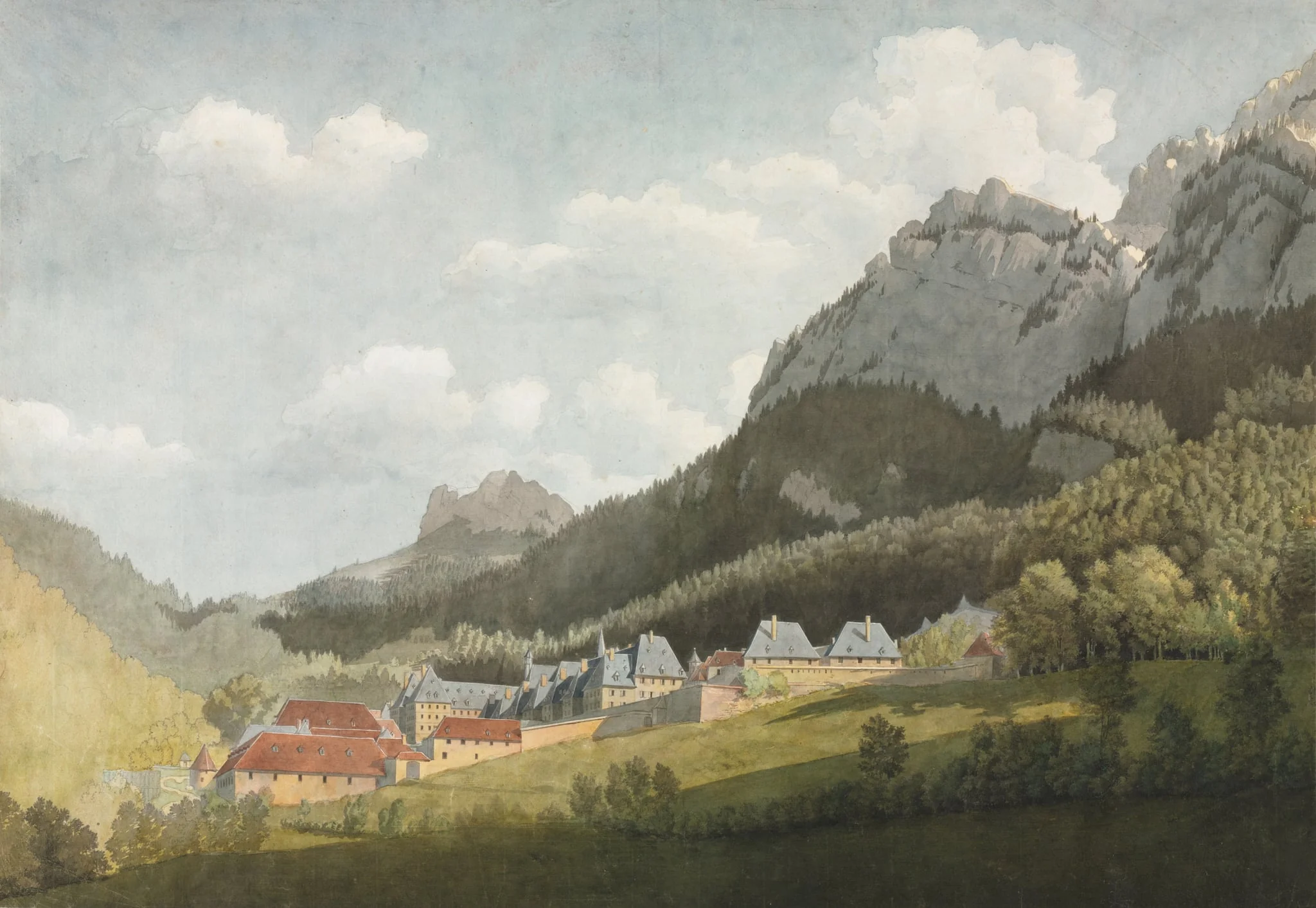 Paysage de la Grande Chartreuse, by Jean Lubin Vauzelle, 1814