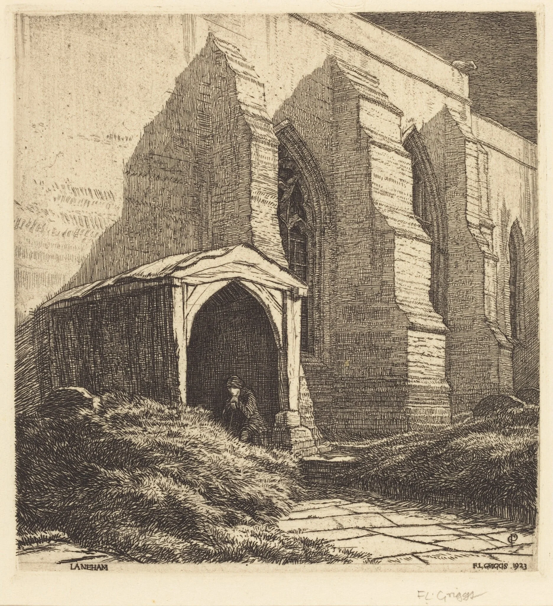 Laneham, by F. L. Griggs, ink, 1923