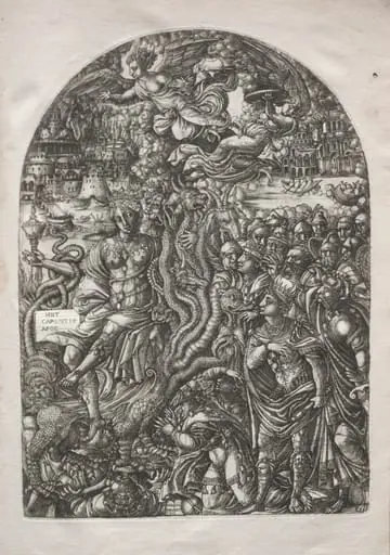 The Apocalypse:  Babylon the Harlot, Seated on the Seven-headed Beast