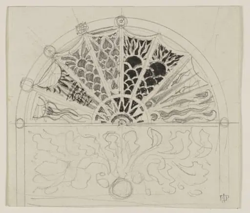 Ornament for a lunette