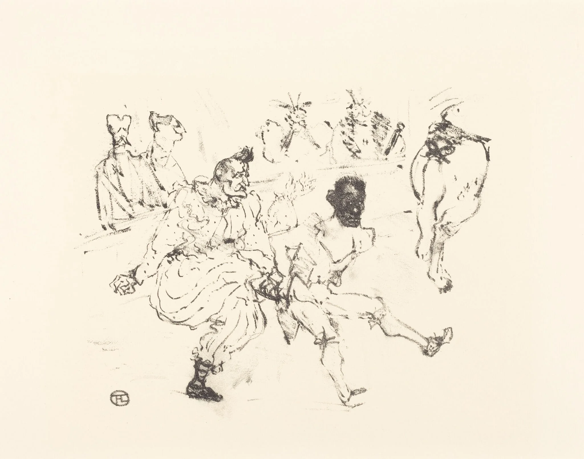 Footit and Chocolat (Footit et Chocolat), by French 19th Century, ink, 1850