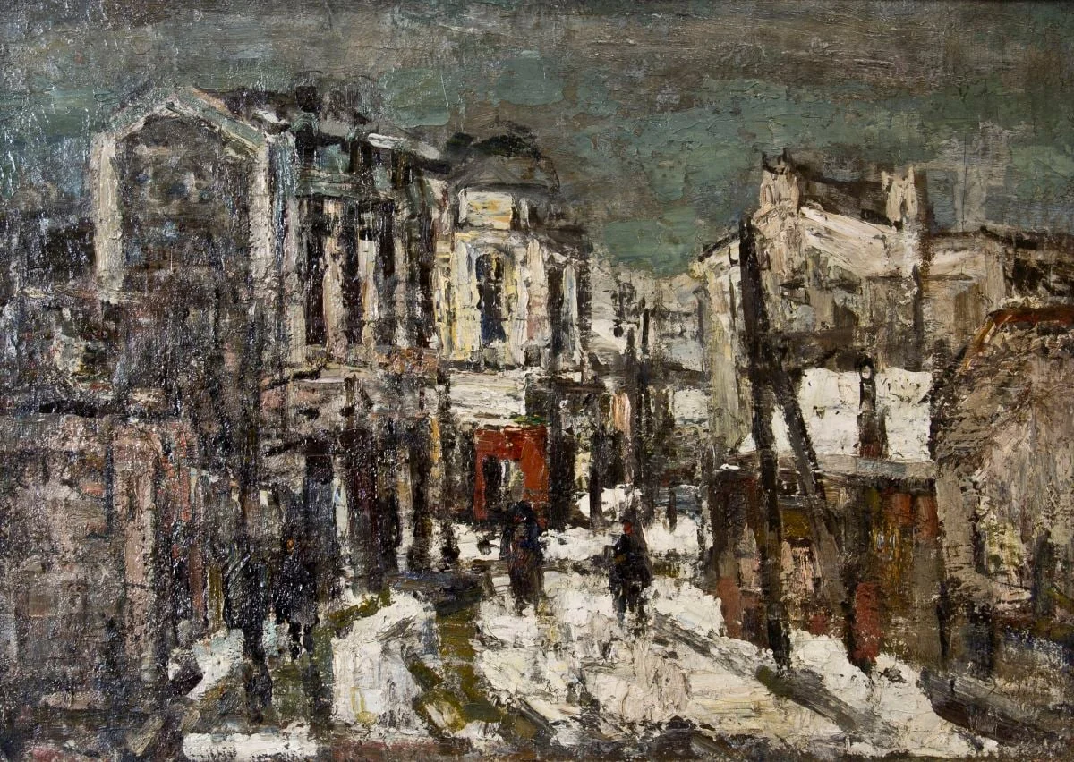 Peisaj urban cu stradă, by Alexandru Moser Padina, unspecified