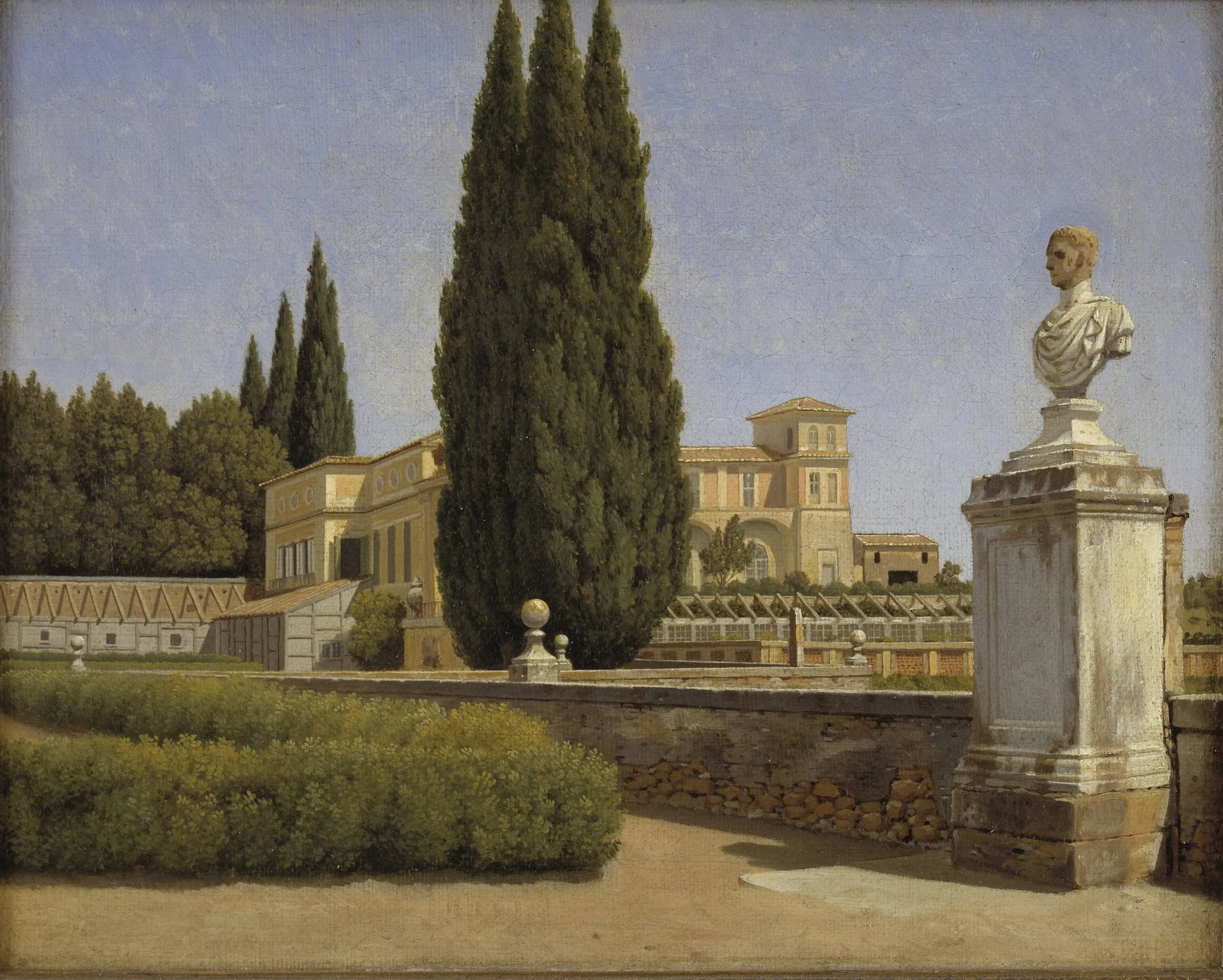 View of the Gardens of the Villa Albani. Rome, by Unknown artist, 1850