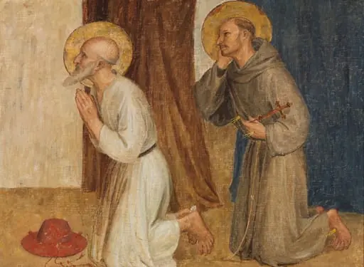 P. Hieronymus ja P. Fransiskus, kopio Fra Angelicon mukaan