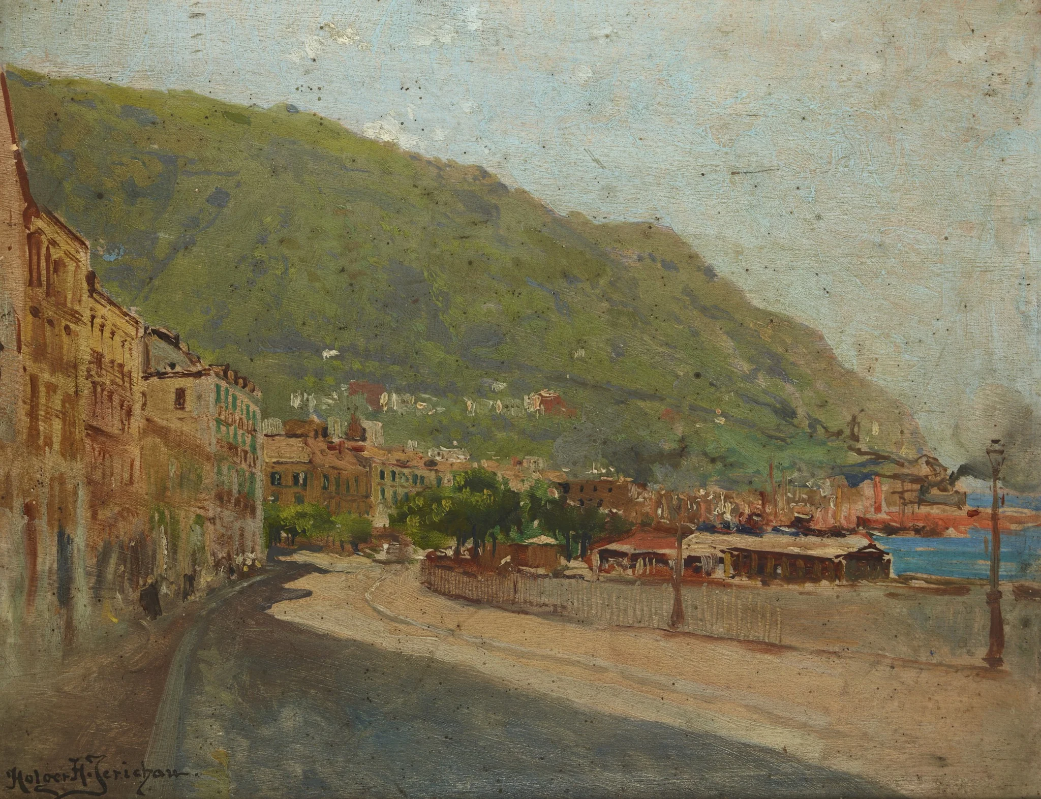 Castelmare (Castellamare), by Holger H. Jerichau, oil, 1900