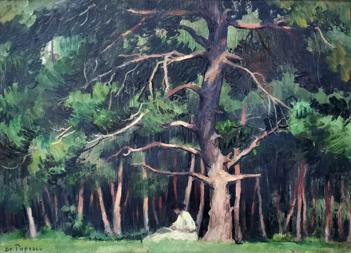 Interior de pădure, by Ștefan Popescu, unspecified