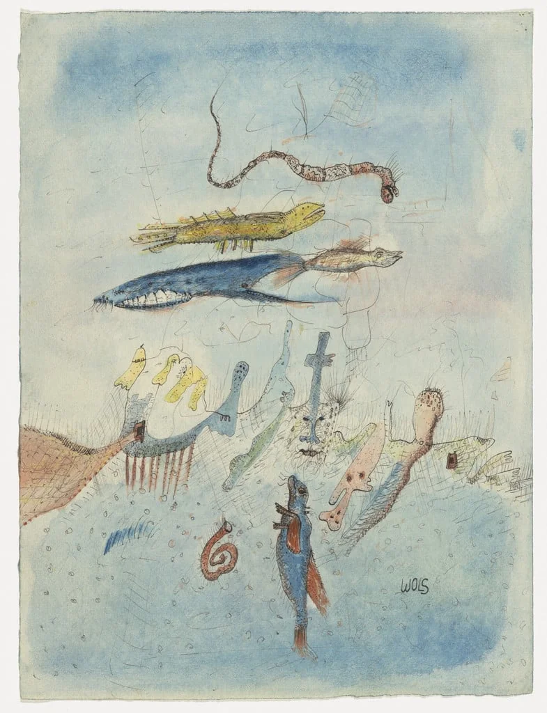 Untitled, by Wols, watercolor, 1940