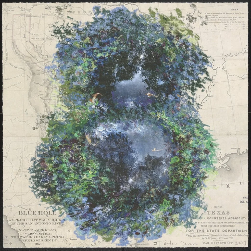 Untitled, by Betsy Damon, ink, 2007