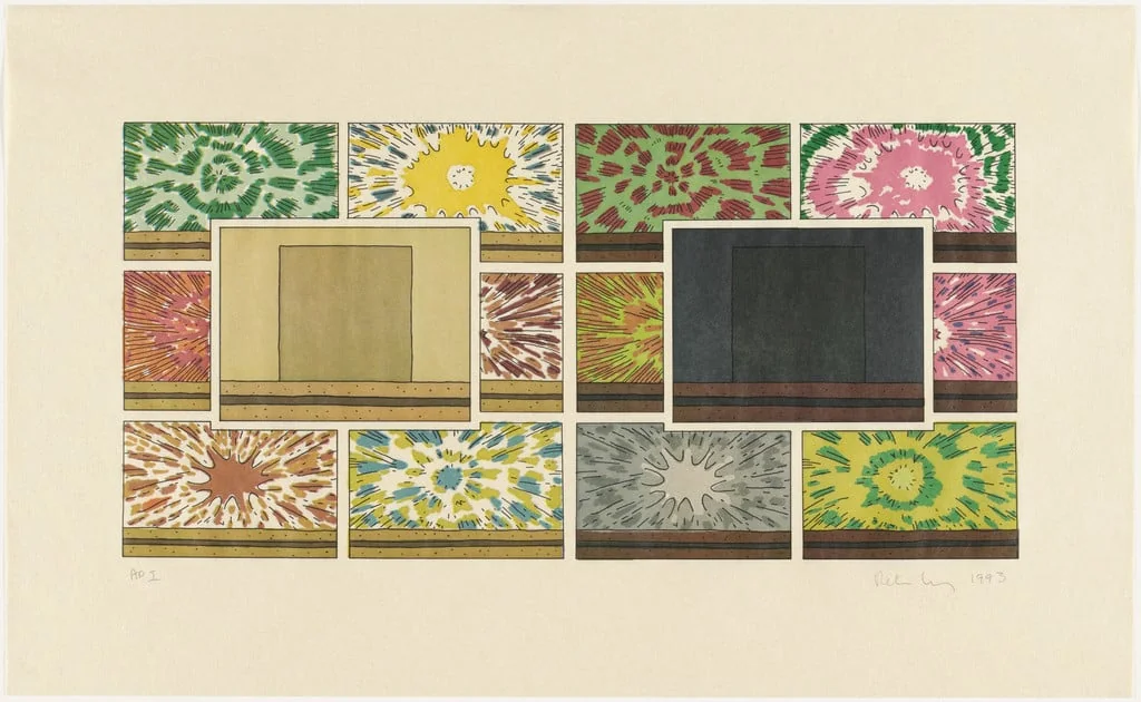 Untitled, by Peter Halley, 1993