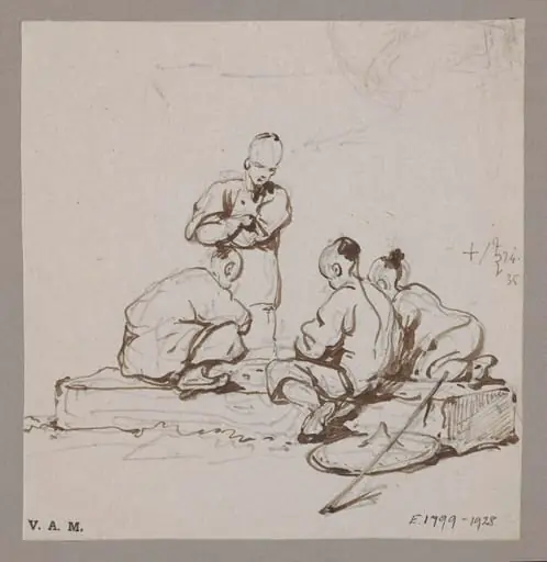 Four Chinese figures
