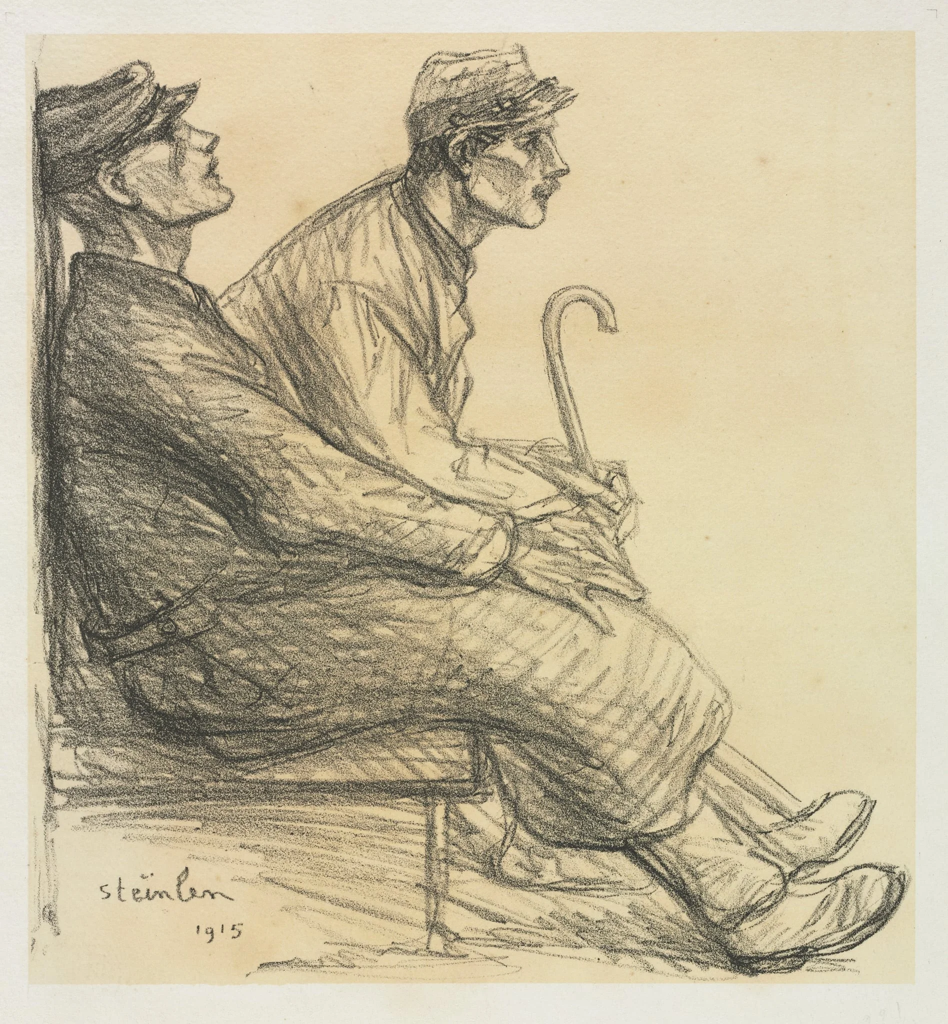 Convalescents, by Théophile Alexandre Steinlen, 1915