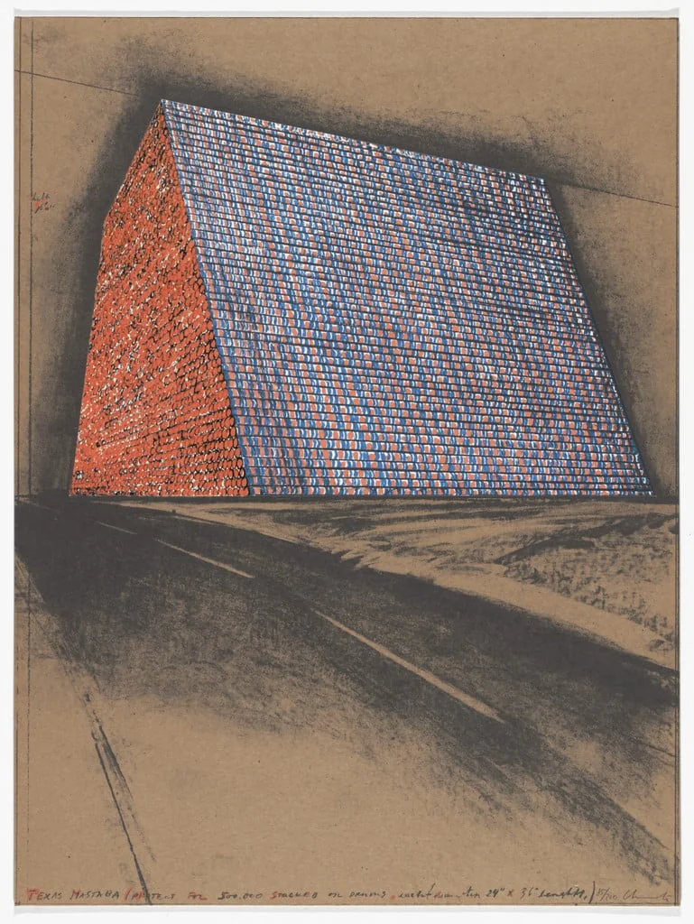 Untitled, by Christo, ink, 1976