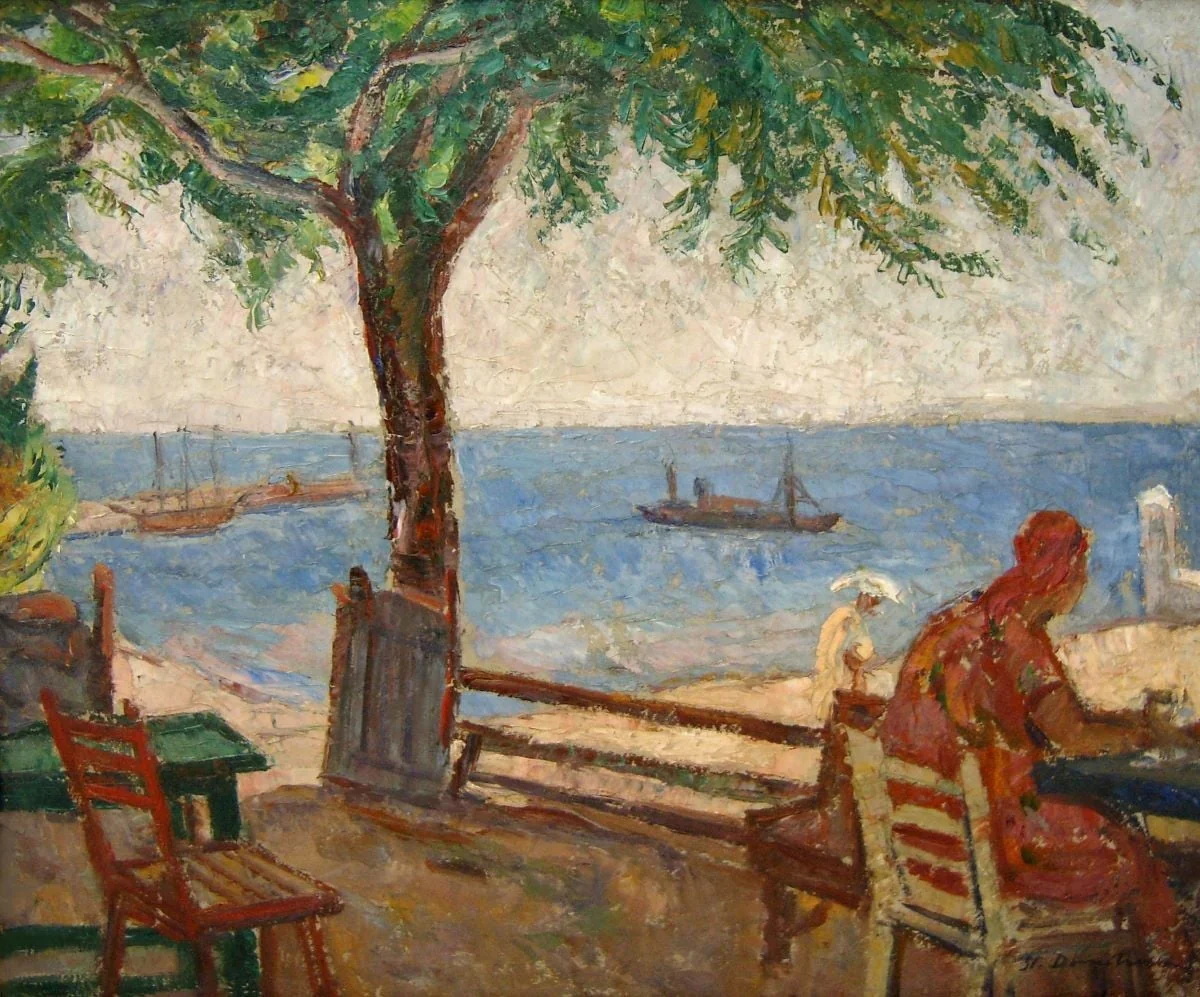 Peisaj marin, by Ștefan Dimitrescu, 1919