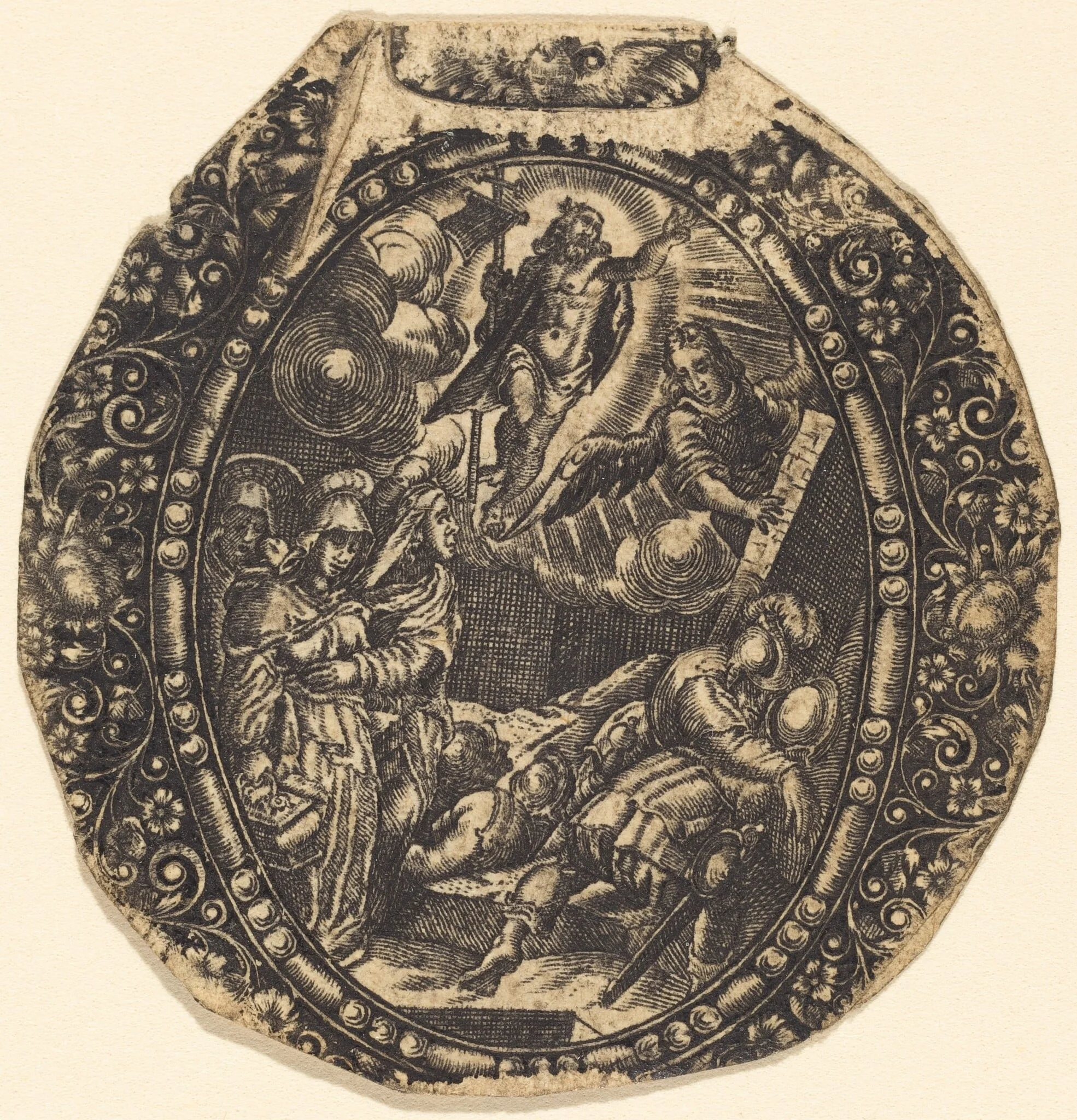 The Resurrection, by Antoine Jacquard, ink, 1612