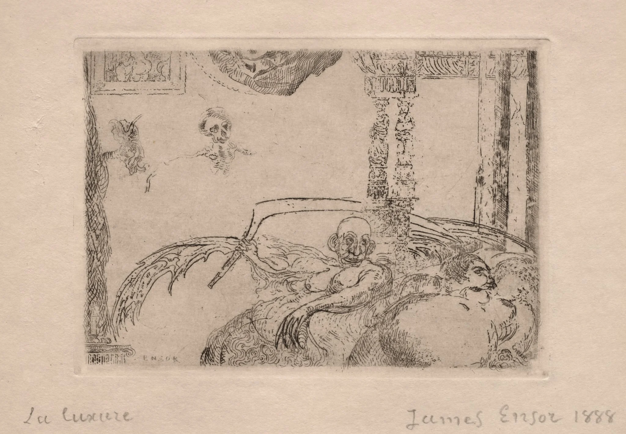 The Seven Deadly Sins: Lust, by James Ensor, 1888