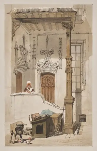 Picturesque Architecture in Paris, Ghent, Antwerp, Rouen:  Rue des Marmousets, Paris