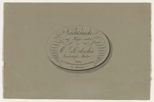 Title Page to Vier Nachtstücke