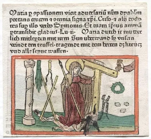 Spiegel Menslicher Behaltnis:  The Virgin Mary Overcoming a Devil