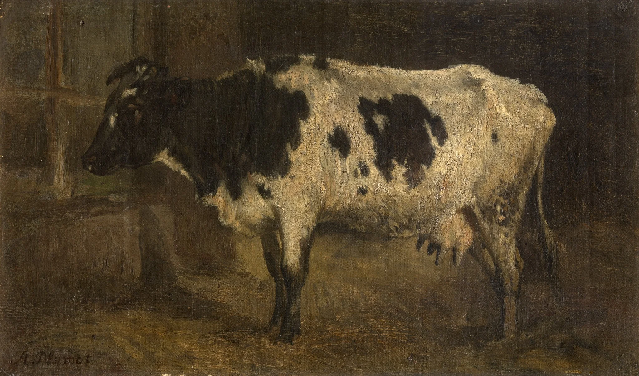Cow, by André Plumot, unspecified, 1877