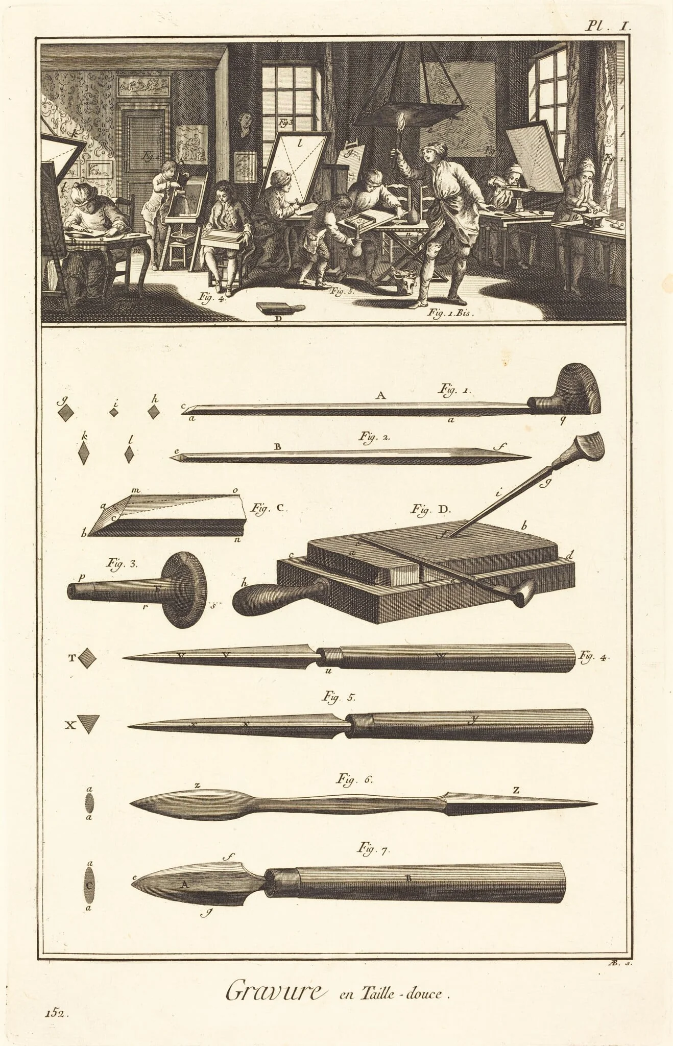 Gravure en Taille-douce: pl. I, by Antonio Baratta, ink, 1775